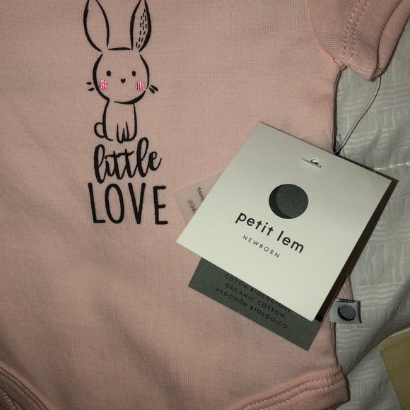 Petit Lem “little love” bunny themed- NB size - Picture 5 of 5